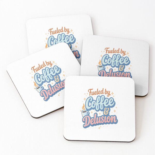 Item preview, Fueled By Coffee And Delusion designed and sold by Cotton Theory.