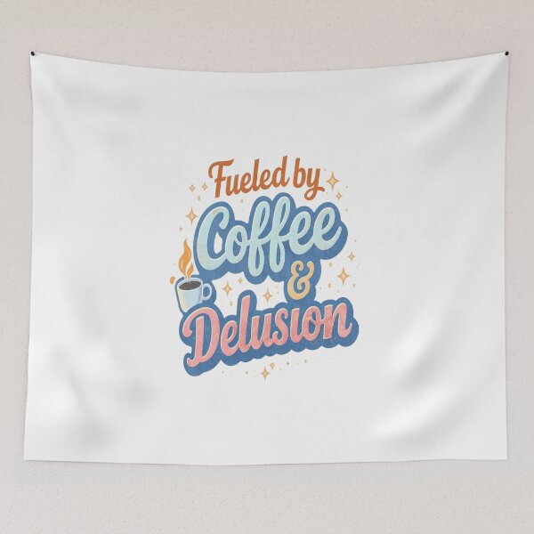 Item preview, Fueled By Coffee And Delusion designed and sold by Cotton Theory.