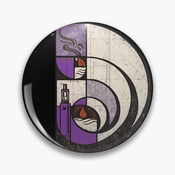 Item preview, Art Deco Vape Design – Vintage Grunge Purple Abstract Vapor Artwork designed and sold by House of Taste Vape Designs.