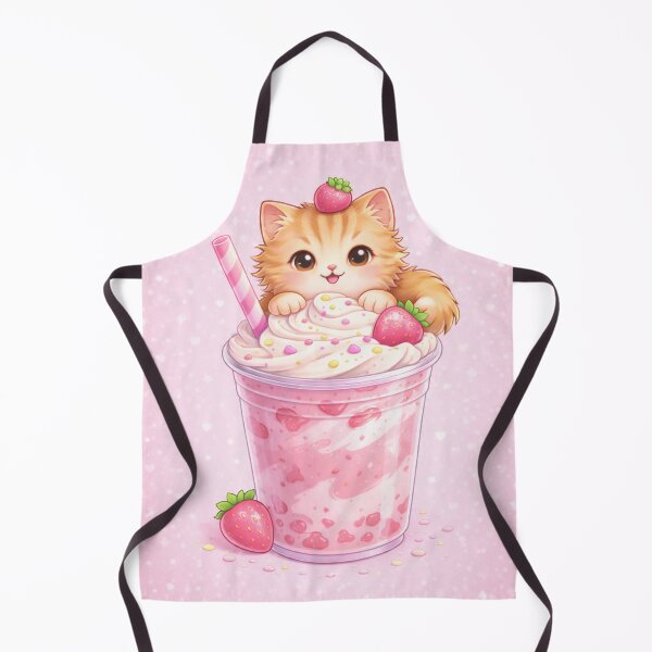 Item preview, Strawberry Dream Cat – Cute Kawaii Strawberry Milkshake Phone Case Aesthetic designed and sold by Case Canvas.