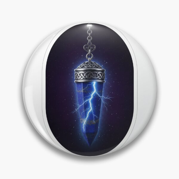 Item preview, Electric Lapis Lazuli Pendulum - Mystical Energy & Intuition designed and sold by anubisartvault.
