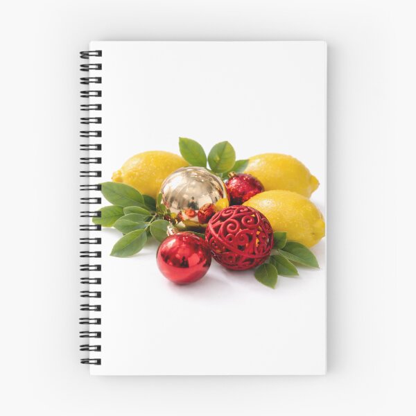 Aperçu de l'œuvre Citrons de Noël minimalistes – Nature morte rouge et or créée et vendue par LDBStudio.