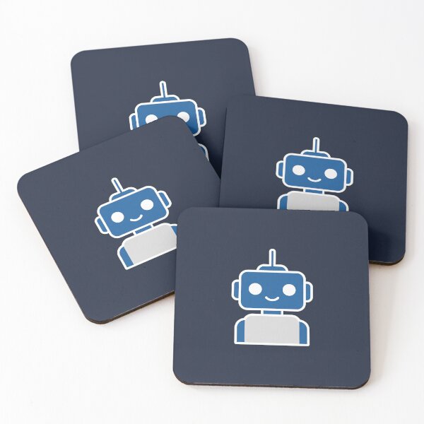 Item preview, Friendly Blue Robot Illustration designed and sold by BounoWorld.
