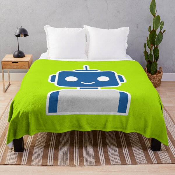 Item preview, Friendly Blue Robot Illustration designed and sold by BounoWorld.