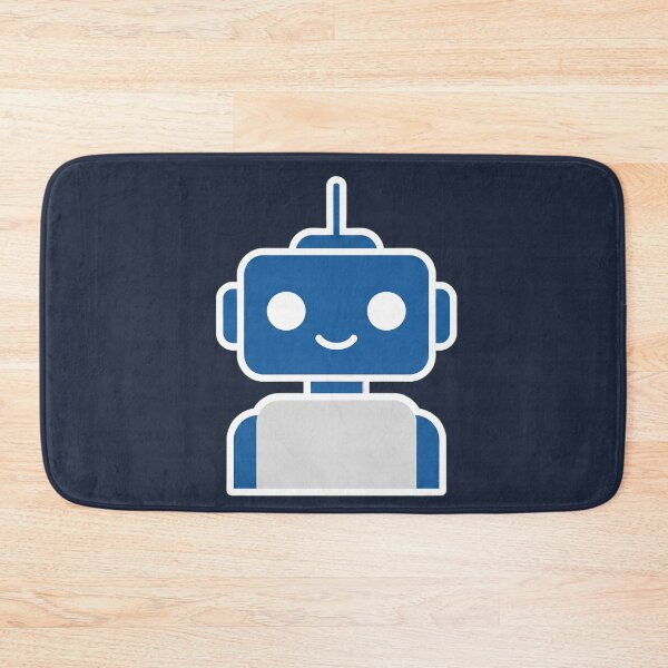 Item preview, Friendly Blue Robot Illustration designed and sold by BounoWorld.