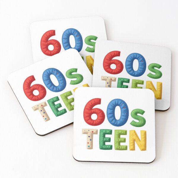 Item preview, 60s TEEN - IN COLORFUL FAUX LETTERING designed and sold by AlexOBrienArt.