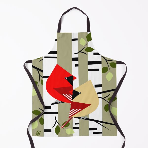 Item preview, Geometeric Abstract Common Cardinal Birds designed and sold by studioart.
