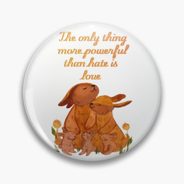 Item preview, The only thing more powerful than hate is love trending typography designed and sold by Ngraved06.