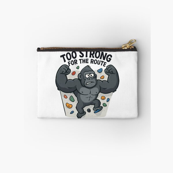 Item preview, Funny bouldering shirt – Gorilla “Too Strong” designed and sold by Pineapple-Tree.
