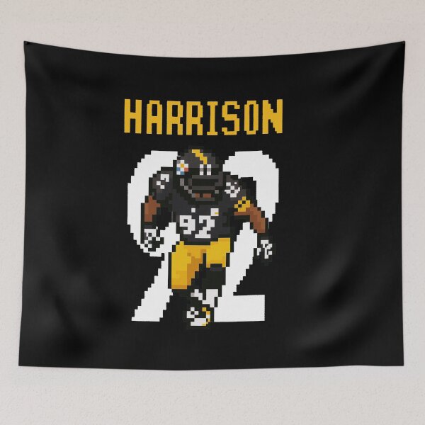 Item preview, James Harrison 8-Bit Pixel Art – Steelers Defensive Icon designed and sold by TheArtOfCar.