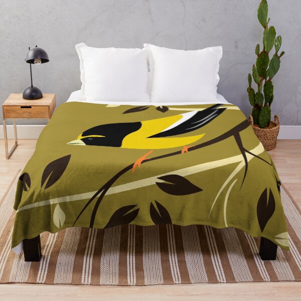 Item preview, Evening Grosbeak Stylized Bird Art designed and sold by studioart.
