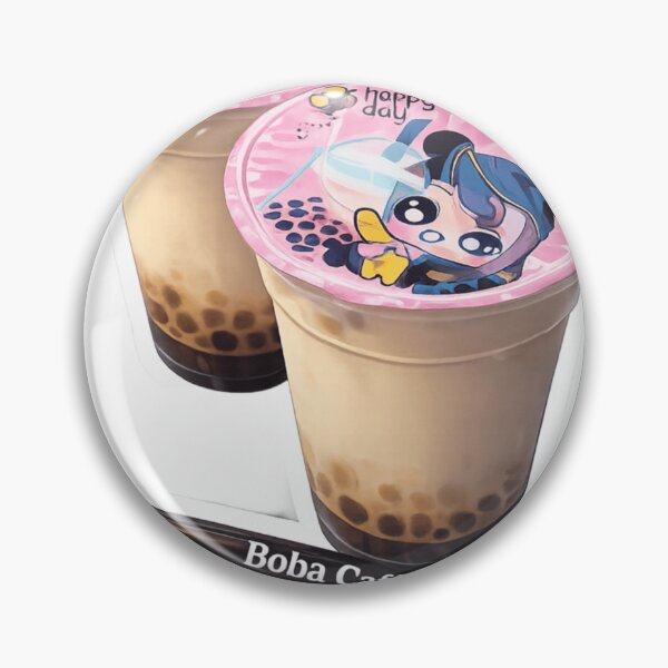 Item preview, "Double Boba Delight – Cute Bubble Tea Illustration" designed and sold by Sepia soul.