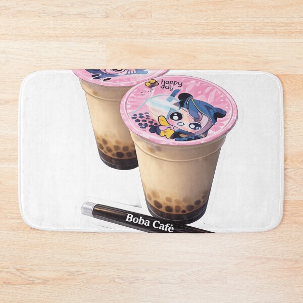 Item preview, "Double Boba Delight – Cute Bubble Tea Illustration" designed and sold by Sepia soul.