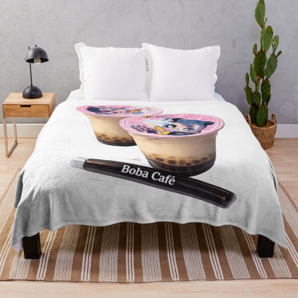 Item preview, "Double Boba Delight – Cute Bubble Tea Illustration" designed and sold by Sepia soul.
