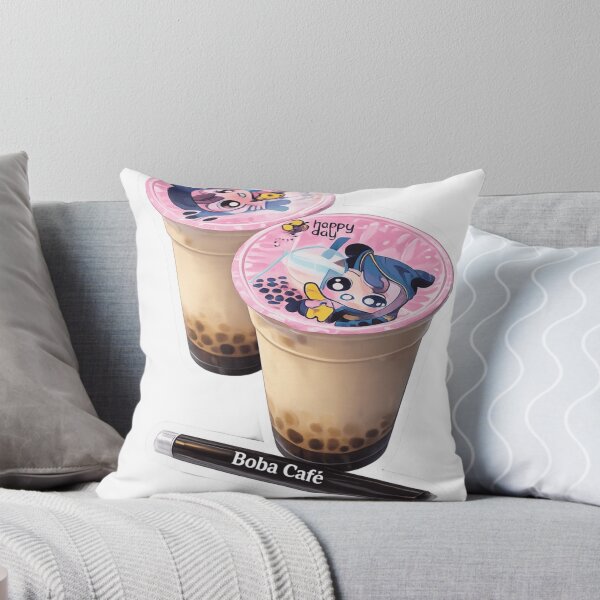 Item preview, "Double Boba Delight – Cute Bubble Tea Illustration" designed and sold by Sepia soul.