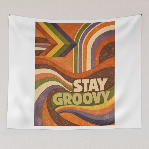 Item preview, Stay Groovy – Retro 70s Vibes Poster designed and sold by ForeverPrintsOK.