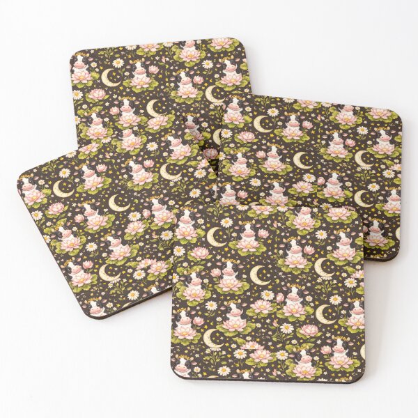Item preview, Celestial Cows and Lotus Flowers Pattern designed and sold by scicilysimonee.