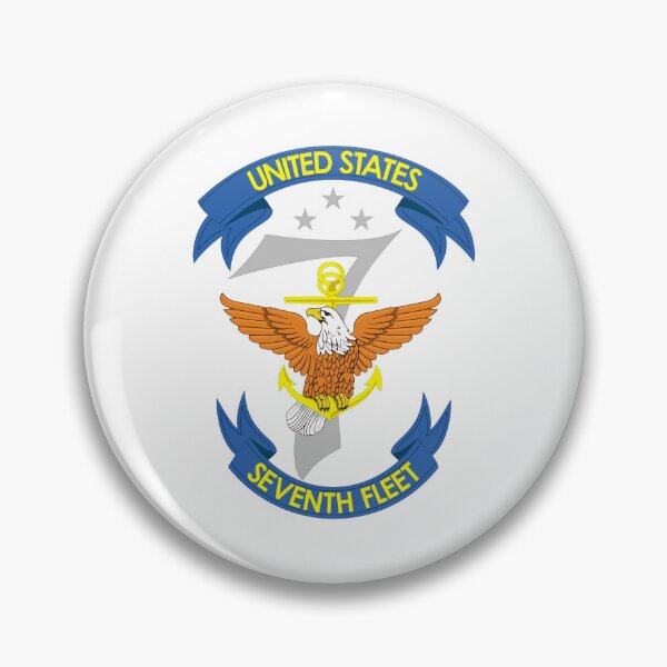 Item preview, United States Seventh Fleet Military Insignia with Eagle and Anchor designed and sold by CharlieDesings.