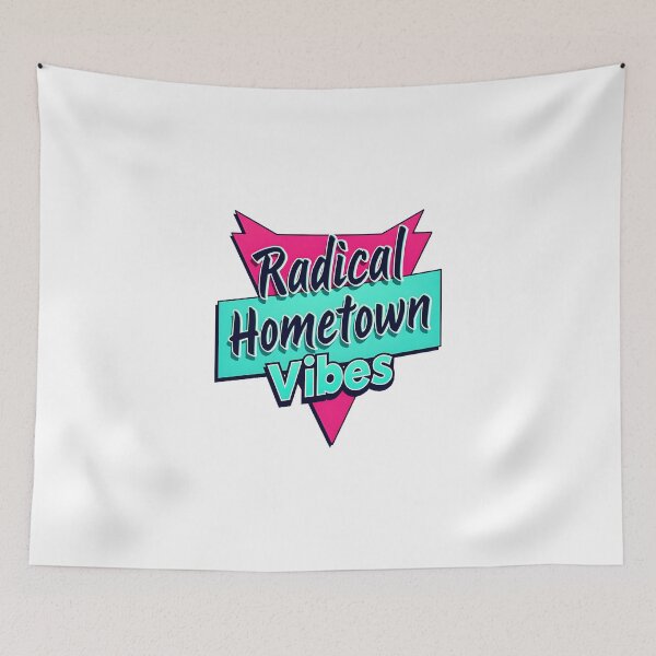 Item preview, Radical Hometown Vibes Shirt – Retro 80s Local Pride Neon Design designed and sold by Vajid Designs .