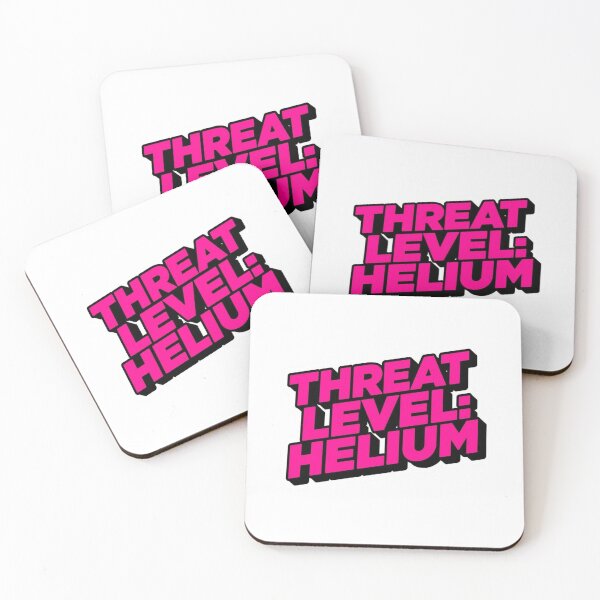 Item preview, Threat Level Helium in Pink designed and sold by LewpyG.