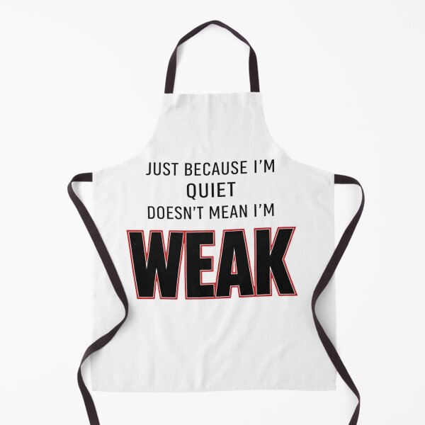 Item preview, Just Because I’m Quiet Doesn’t Mean I’m Weak – Introvert Strength Motivational Quote T-Shirt designed and sold by bazstees54.