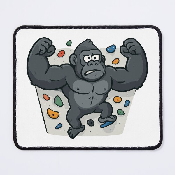 Item preview, Funny gorilla bouldering – cartoon designed and sold by Pineapple-Tree.