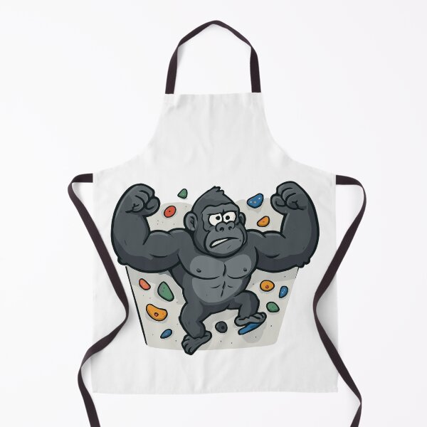 Item preview, Funny gorilla bouldering – cartoon designed and sold by Pineapple-Tree.
