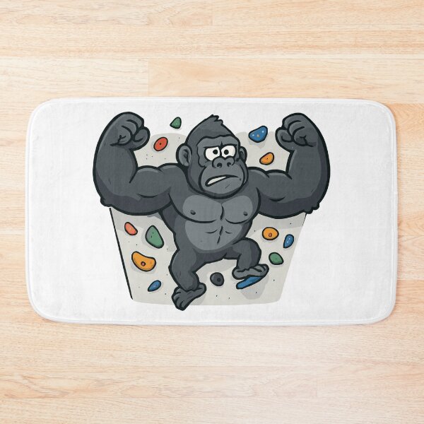 Item preview, Funny gorilla bouldering – cartoon designed and sold by Pineapple-Tree.