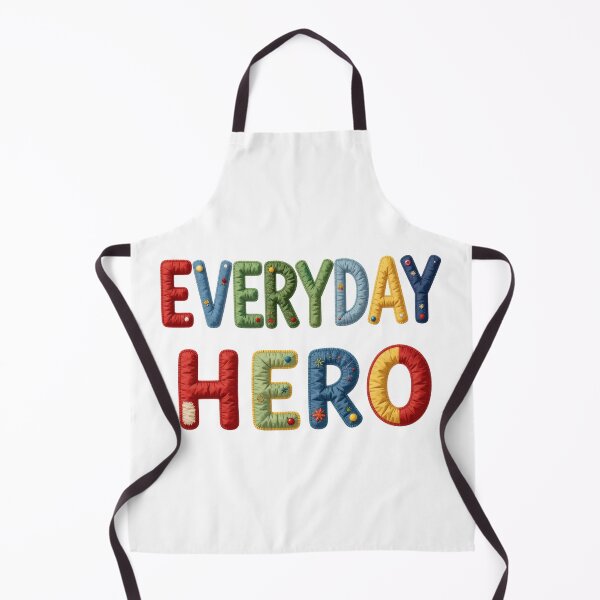Item preview, EVERYDAY HERO - IN COLORFUL FAUX LETTERING designed and sold by AlexOBrienArt.