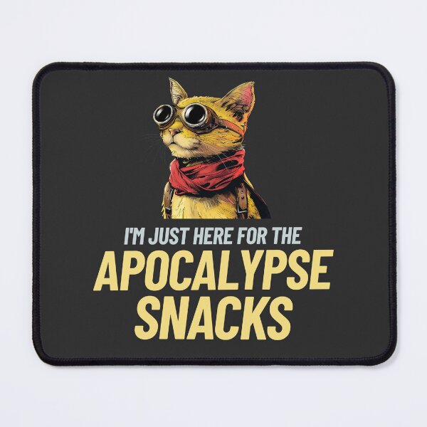 Item preview, I'm Just Here for the Apocalypse Snacks designed and sold by The Sporty Nerd.