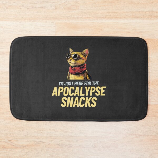 Item preview, I'm Just Here for the Apocalypse Snacks designed and sold by The Sporty Nerd.