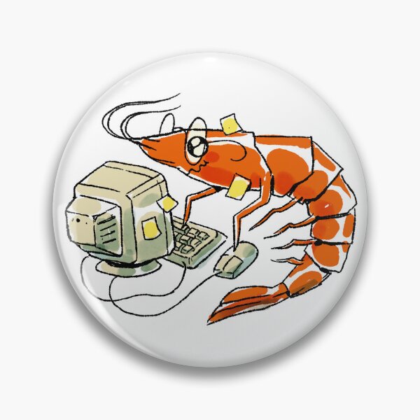 Item preview, Shrimp Programmer designed and sold by TinyQueenArt.