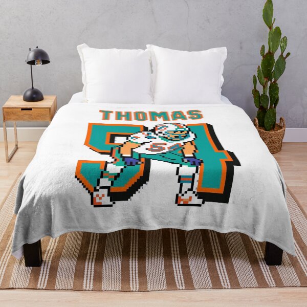 Item preview, Zach Thomas 8-Bit Pixel Art – Dolphins Defensive General designed and sold by TheArtOfCar.