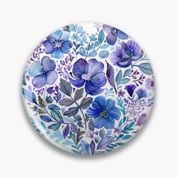 Item preview, Blue Lavender Floral Heart Saint Valentine's Day - Dreamy Botanical Love Art Print designed and sold by DesignArtist.ia.