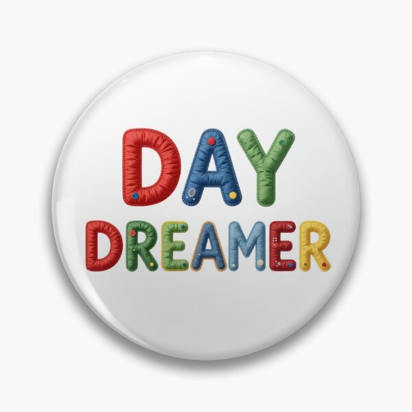 Item preview, DAY DREAMER - IN COLORFUL FAUX LETTERING designed and sold by AlexOBrienArt.