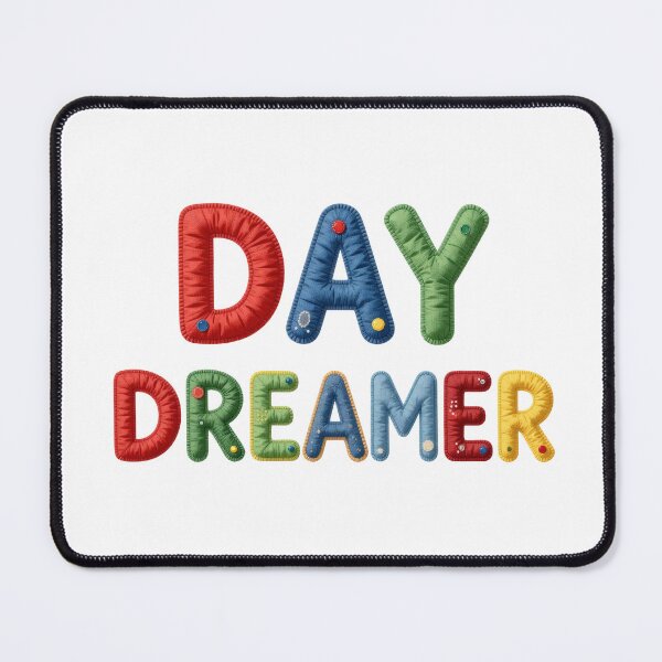 Item preview, DAY DREAMER - IN COLORFUL FAUX LETTERING designed and sold by AlexOBrienArt.