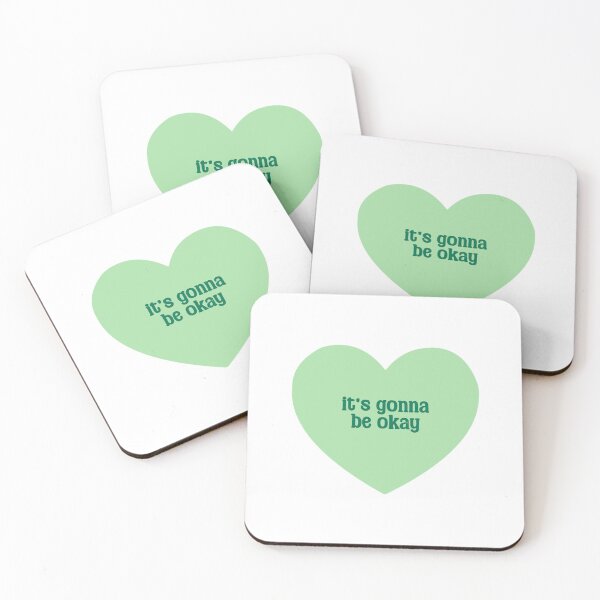 Item preview, IT'S GONNA BE OKAY | GREEN HEART designed and sold by thehappyintrovert .