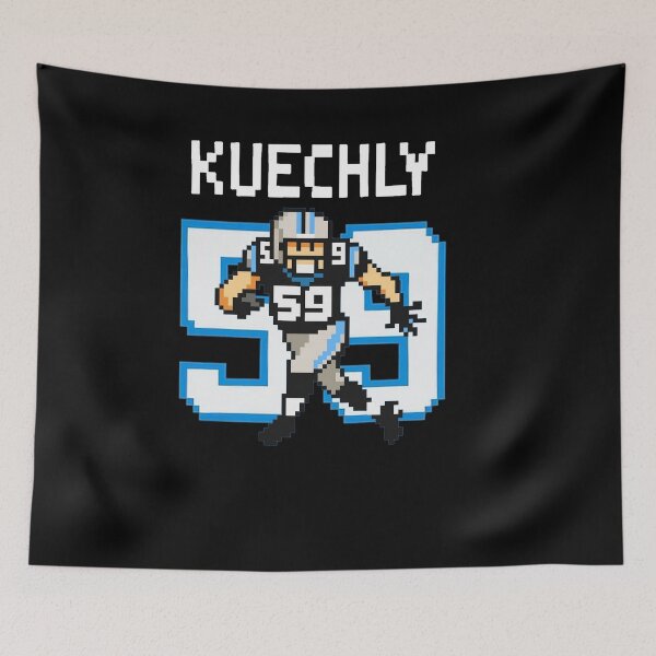 Item preview, Luke Kuechly 8-Bit Pixel Art – Carolina Defensive Leader designed and sold by TheArtOfCar.