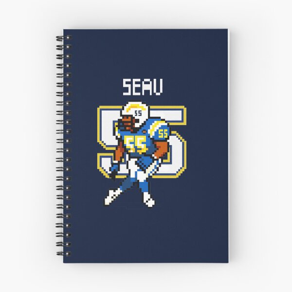 Item preview, Junior Seau 8-Bit Pixel Art – Chargers Defensive Legend designed and sold by TheArtOfCar.
