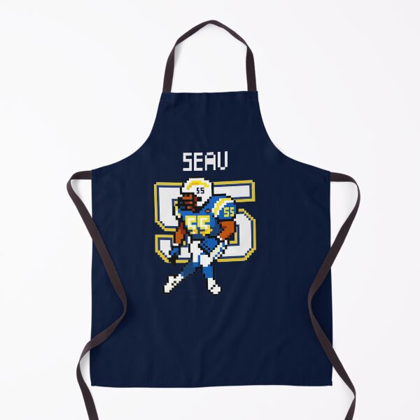 Item preview, Junior Seau 8-Bit Pixel Art – Chargers Defensive Legend designed and sold by TheArtOfCar.
