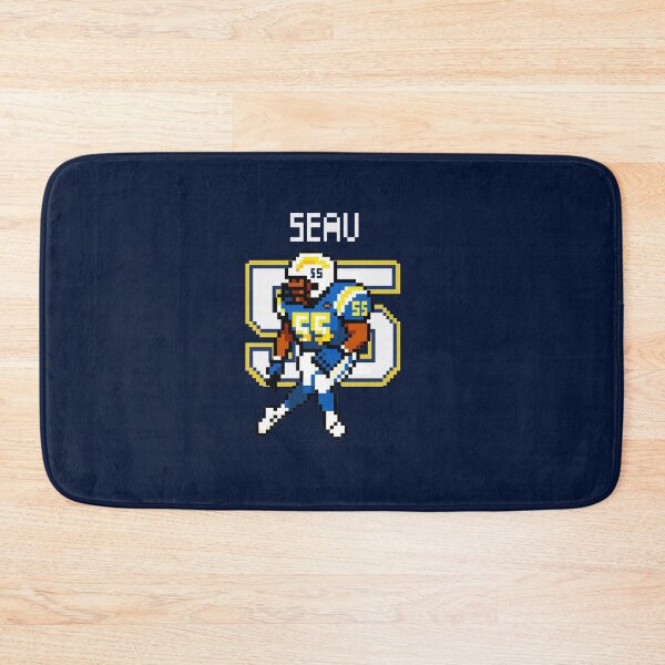 Item preview, Junior Seau 8-Bit Pixel Art – Chargers Defensive Legend designed and sold by TheArtOfCar.