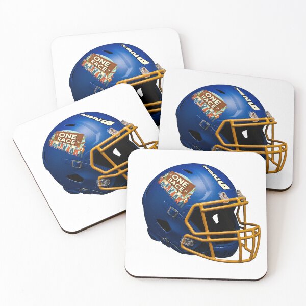 Item preview, One Race Football Helmet – Blue & Gold Unity Design designed and sold by Cinderbox-Store.