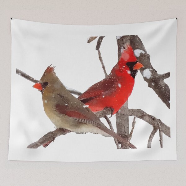 Item preview, Cardinal Bird Painting – Meaningful Spring Nature Art designed and sold by GL Digital Artwork .