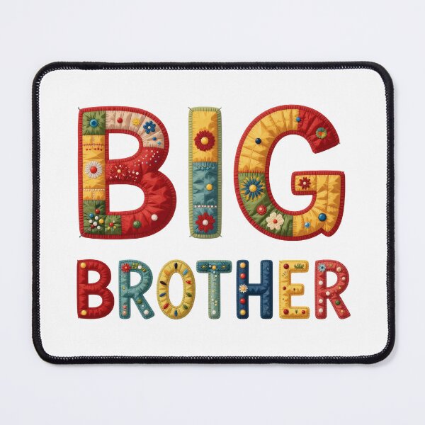 Item preview, BIG BROTHER - IN COLORFUL FAUX LETTERING designed and sold by AlexOBrienArt.