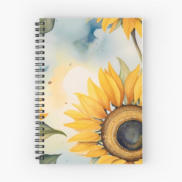 Item preview, Watercolor Sunflower Floral Seamless Pattern – Summer Botanical Design designed and sold by sana designer.