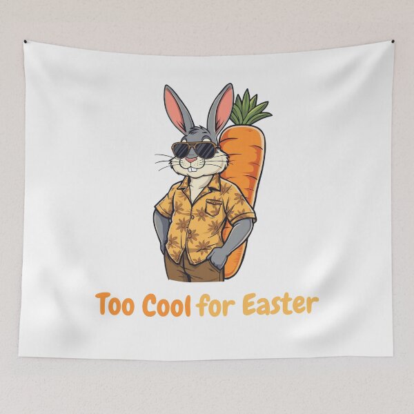 Item preview, Too Cool For Easter - Funny Bunny Sunglasses Carrot designed and sold by TobiasLogic.