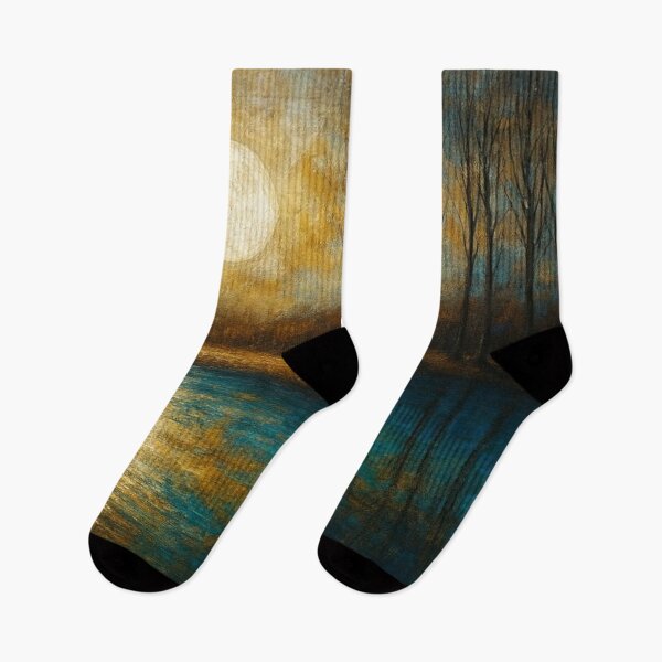 Item preview, Serene Moonlight Over Calm Water Landscape designed and sold by Joey Santiago.