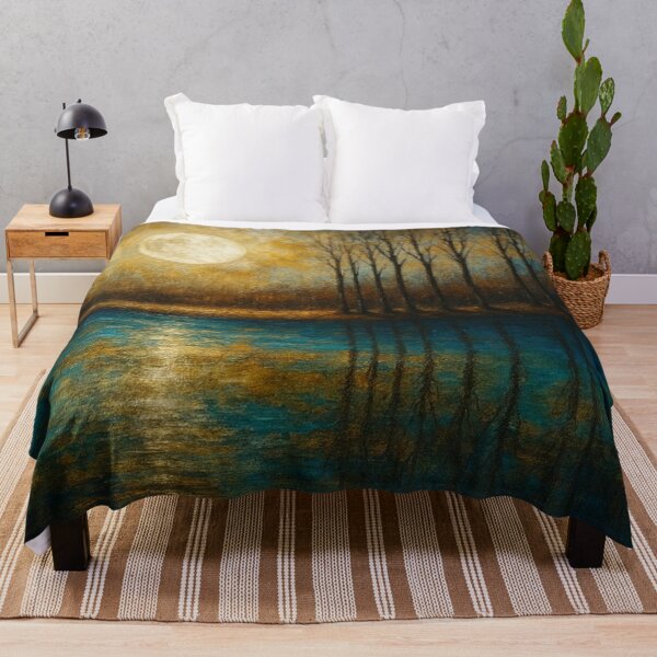 Item preview, Serene Moonlight Over Calm Water Landscape designed and sold by Joey Santiago.