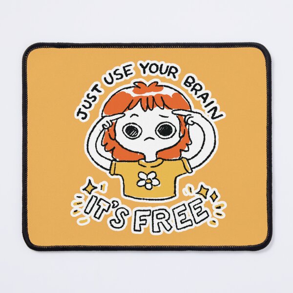 Item preview, Just Use Your Brain - It's Free designed and sold by TinyQueenArt.
