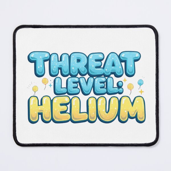 Item preview, Threat Level Helium with Blue and Yellow balloons designed and sold by LewpyG.